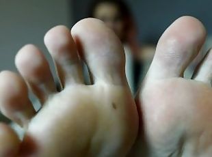 Enjoy my smelly socks, feet and shoes - POV (foot fetish, foot smelling)