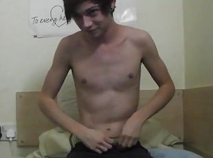 The Boy Pass - English twink boy wank his cock on cam