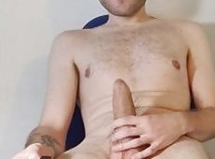 Svær, Onani, Monster, Amatør, Cumshot, Stor pikk, Tysk, Handjob, Cum, Blond