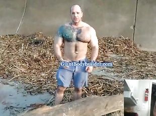 Besar (Huge), Homo, Pantai, Gulat, Berotot, Dominasi, Besar, Melahirkan, Penis