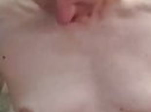 Close up Cum shot after a great blow job and pegging