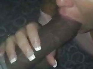 Fusk, Kone, Blowjob, Stor pikk, Deepthroat, Svart, Svelging, Cum, Hanrei, Hvit