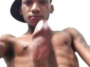 Hot Black Guy Name Don Plays With His Thick Black Cock! ONLYFANS: BIGPIMPINDON