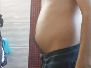 Bañando, Papá, Peluda, Enorme, Masturbación, Amateur, Polla enorme, Gay, Casero, Regordeta (Chubby)