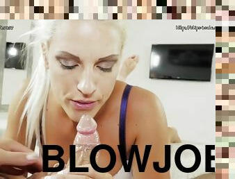 store-pupper, blowjob, cumshot, handjob, massasje, pov, blond, søt, italiensk