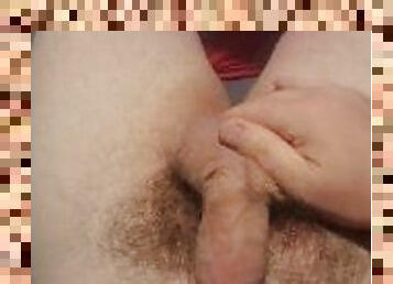 Morning edging with precum