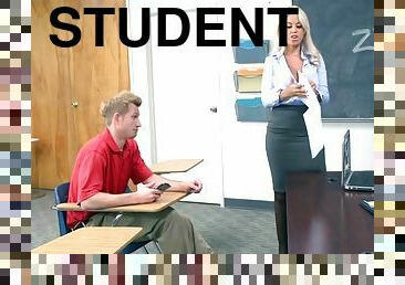 Buxom professor bridgette b seducing her student