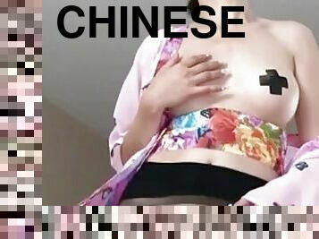 asiatisk, babes, compilation, alene, kineser, erting