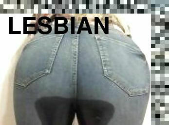 mastubasi, orgasme, kencing, amatir, lesbian-lesbian, remaja, celana-dalam-wanita, berambut-pirang, seorang-diri, jeans