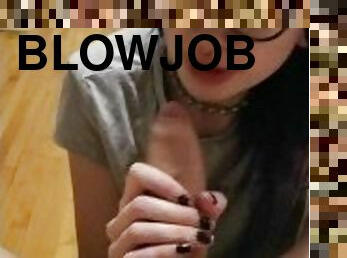 amatør, blowjob, tenåring, pornostjerne, handjob, par, knulling-fucking, kveling, tattoo, pikk