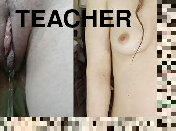 kontor, pissing, offentlig, pussy, lærer, amatør, milf, cum, fetisj, klasserom