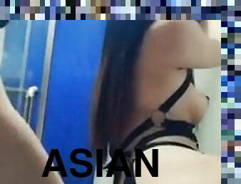 asiático, amateur, sadomasoquismo, zorra-slut, bondage