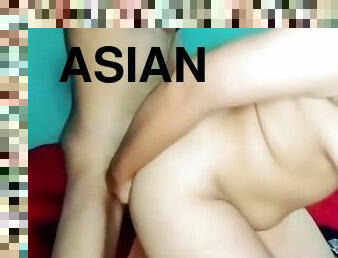 asiatisk, røv, amatør, moden, kæmpestor-pik, bøsse, creampie, hanrej, pik