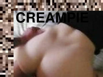 College Teen Can't Take Rough BackShots But Creampied Anyways!