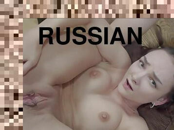 russisk, anal, stor-pikk, tenåring, søt, brunette