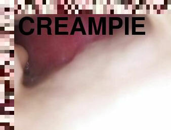 kæmpestor, orgasme, fisse-pussy, amatør, udløsning, creampie, sperm, solo, pik