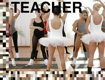 Horny Ballet Teachers Secret Threesome Sex with Teens