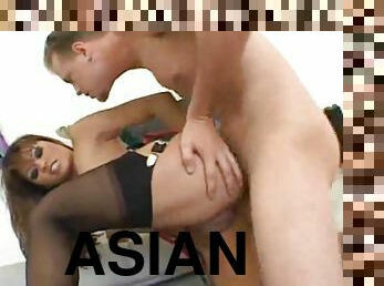 asiatisk, anal, nederlandsk