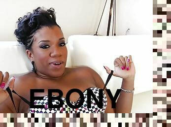 Sydnee Capri ebony MILF is ready for gangbang