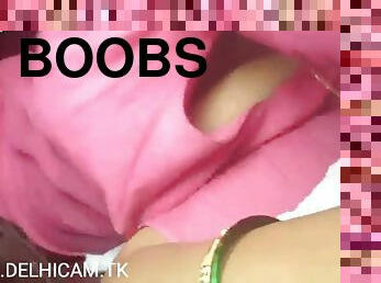 Bhabi boobs show bus