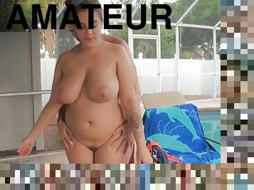 in-afara, amatori, bbw, piscina