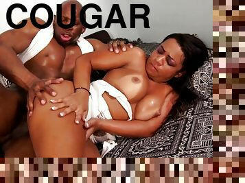 Latina curvy cougar incredible interracial porn video
