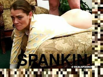 Syrena spanked before bed