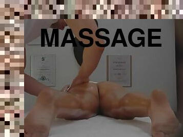 Raunchy babe hot massage porn video