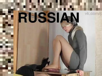 Russian legs femdom