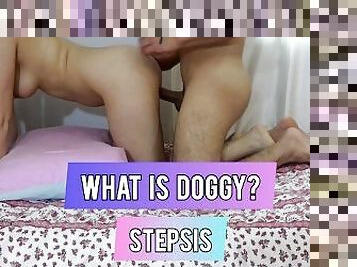 doggy, mamma, creampie, geile, schwester