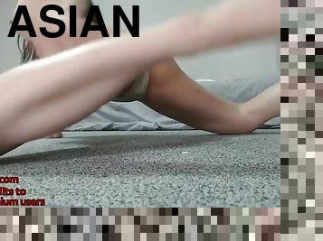 asiatisk, storatuttar, masturbation, bröstvårtor, amatör, webbkamera, vacker, ensam, koreansk, retande