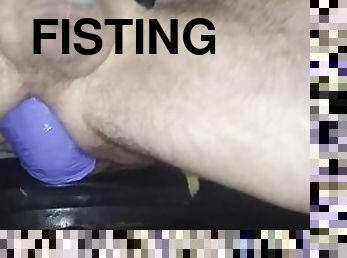 fisting, amatör, anal, första-gången, ensam