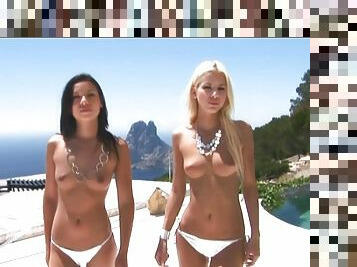 Horny Girls Ibiza Threesome Porn Clip