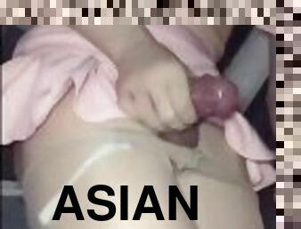 asia, mastubasi, di-tempat-terbuka, umum, cumshot-keluarnya-sperma, mobil, waria, manis, pacar-cowok, filipina