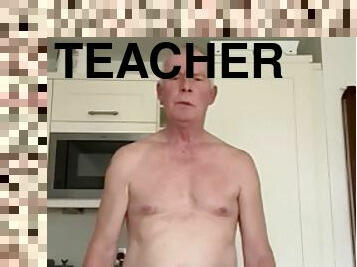 Posing for the teacher