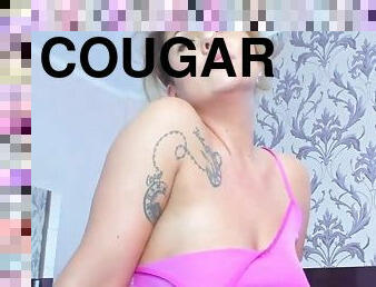 Cougar horny babe web cumming