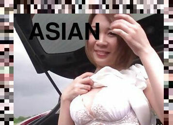 asiatisk, blowjob, tenåring, hardcore, japansk, cum