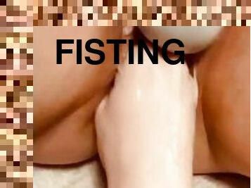 fisting, monster, orgasme, kone, amatør, leke, par, cum, britisk, dildo