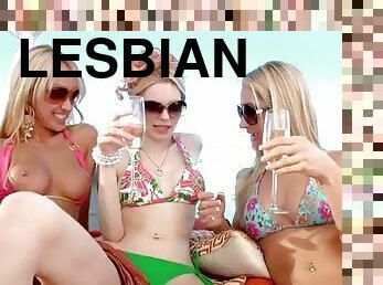 Horny lesbian sluts having hot lesbian sex