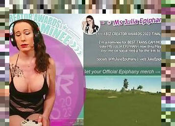 Which do you like more: my skimpy black dress or my golf outfit? ????