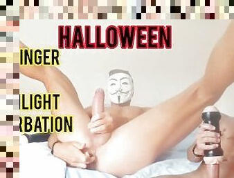 onani, amatør, anal, kæmpestor-pik, fingering, sperm, fantasi, halloween, maske