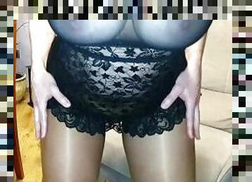 payudara-besar, stocking, isteri, amatir, jenis-pornografi-milf, pasangan, perempuan-jalang, teransang, pakaian-dalam-wanita, normal