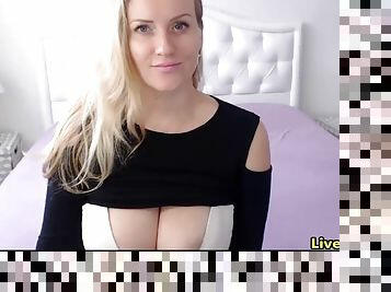 Blonde milf solo