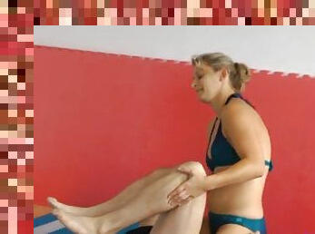 Sexy wrestling 10  tickling