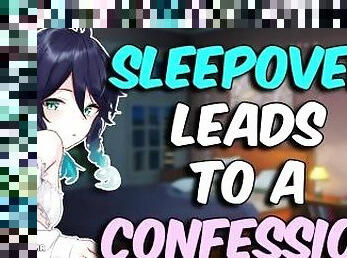 [ASMR] Sleepover with Femboy Friend Ends with a CONFESSION