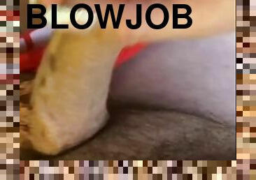 Pov blowjob and sockjob