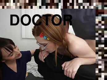 Redhead 21yo whore came for pussybreeding at doctor clin