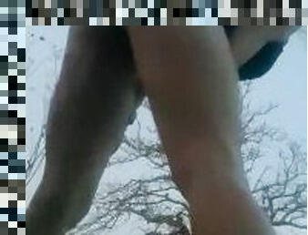 My exhibitionist pawg milf ass stops at the park to jiggle and shake out of my shorts