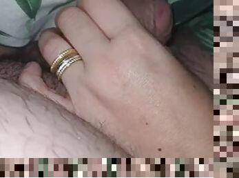 Step mom perfect handjob step son dick