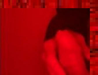 Fit Guy Cums in the Red Room